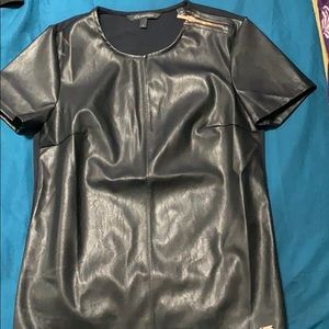 Brand new Armani exchange faux leather shirt